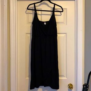 Black knee length dress